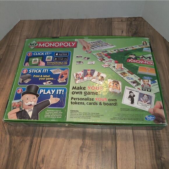 Hasbro My Monopoly Board Game Custom Version Personalized  Ages 8+ Made in USA. - Picture 3 of 9